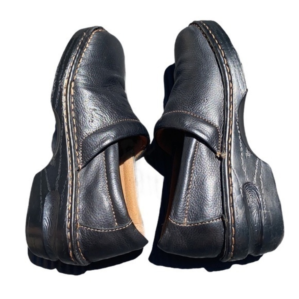 B.O.C. Peggy Leather Clogs women’s size 8 black slip on